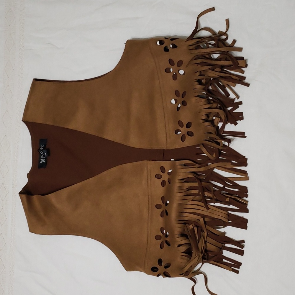 Relish No Less Boho Fringe Vest
